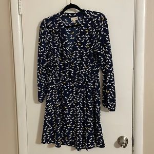 Bird print dress